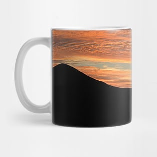 Red Clouds Scenic Sunset Black Hill Landscape Mug